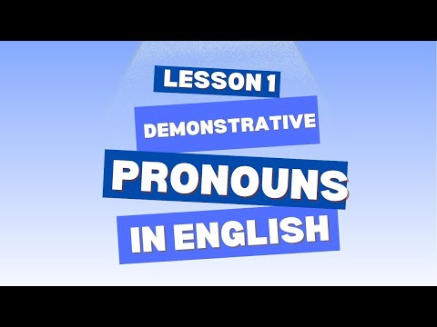 Видео: #1 САБАҚ Есімдіктер | #1 LESSON Demonstrative pronouns