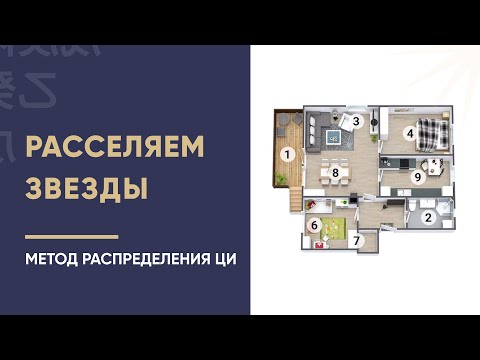 Видео: Учимся расселять летящие звезды по комнатам! Метод распределения Ци.