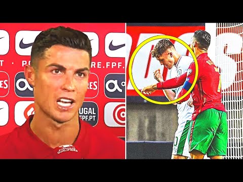 Видео: РОНАЛДУ ОТВЕСИЛ ПОЩЕЧИНУ ЗАЩИТНИКУ ИРЛАНДИИ и побил мировой рекорд по голам за сборную!