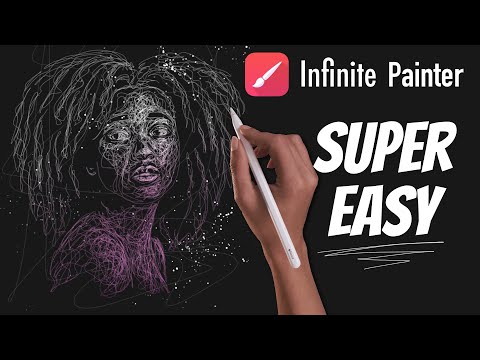 Видео: Портрет в стиле Doodle — урок №4 по Infinite Painter
