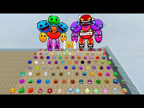 Видео: Lobotomy Dash и Geometry Dash Nextbots Family: преследуйте меня в Garry's Mod