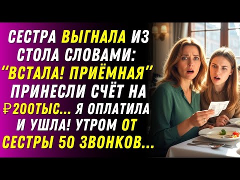 Видео: Сестра сказала: «Ты приёмная, иди за другой столик»… и сунула мне счёт на ₽200 тыс руб.