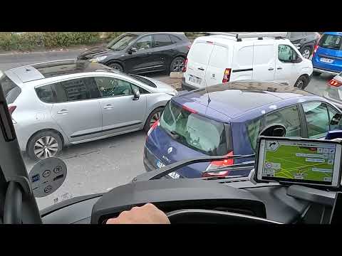 Видео: Париж глазами дальнобойщика. Как обьехать пробки.