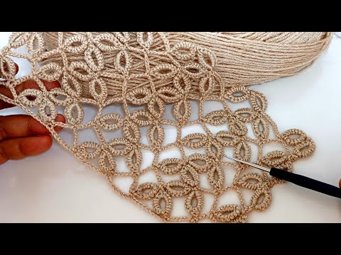 Видео: Вы когда-нибудь видели такую красоту? Новый дизайн вязания листьев крючком