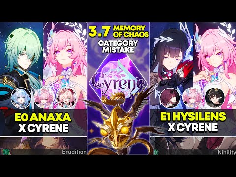 Видео: E0 Anaxa x Cyrene и E1 Hysilens x Cyrene | Memory of Chaos 12 | Honkai Star Rail 3.7