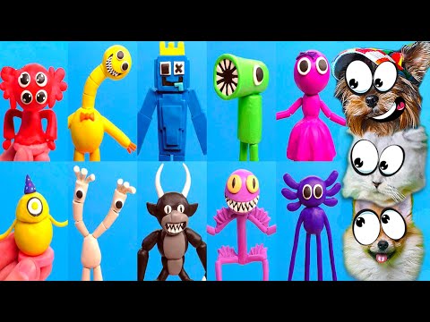 Видео: САМЫЕ НОВЫЕ РАДУЖНЫЕ ДРУЗЬЯ Вы ОФИГЕЕТЕ КТО ТАМ Не бойся-ЭТО ПЛАСТИЛИН Rainbow Friend Лера и  Макс