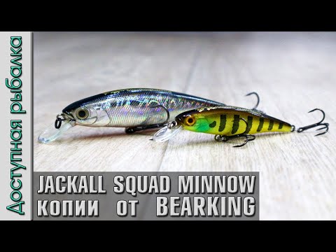 Видео: НОВИНКИ 2020🔥 JACKALL SQUAD MINNOW 95 SP и 65 SP от BEARKING | Копии воблеров с АлиЭкспресс