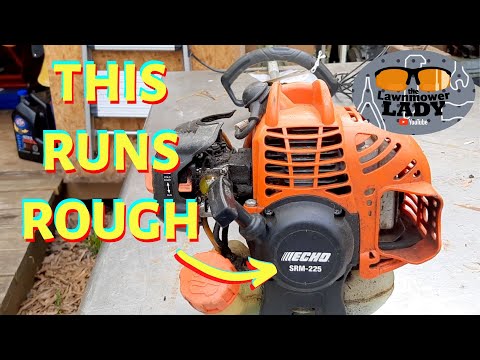 Видео: Триммер Echo SRM-225 забивает трясину на полном газу