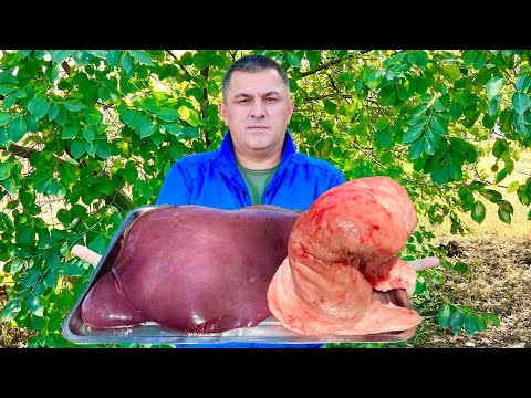 Видео: Вкусный рецепт жареной печени на сковороде. Говяжья печень