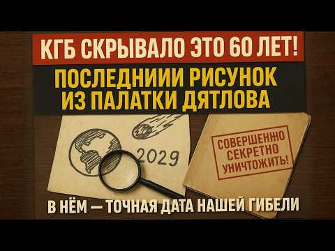 Видео: Перевал Дятлова: КГБ скрыло рисунок о Конце Света 2029!