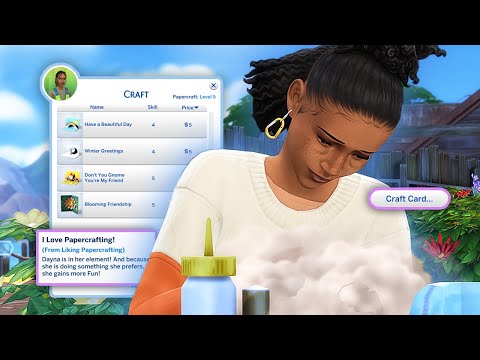 Видео: Давайте поиграем в The Sims 4 Приключения ждут ⛺ Бумажные поделки, соревновательный навык, фитнес...