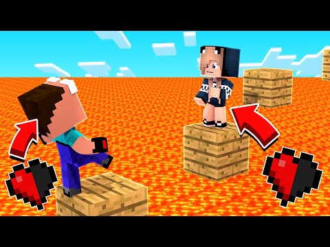 Видео: ПАРКУР С 1 СЕРДЕЧКОМ! КАК ВЫЖИТЬ С 1 ХП В МАЙНКРАФТ