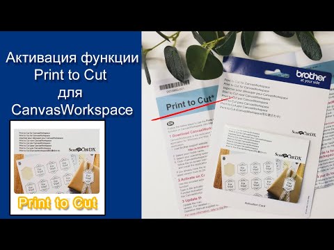 Видео: Активация функции Print to Cut на плоттере ScanNCut sdx 1200 от Brother