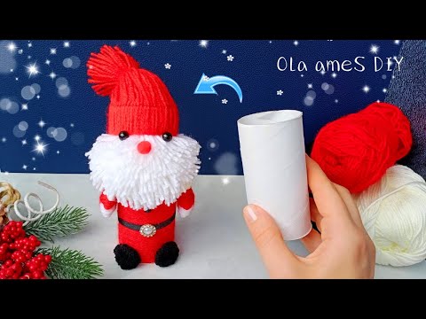 Видео: 🎅 Симпатичный Дед Мороз из Втулки 🎄 Простая Идея Вам Понравится 🎅 Поделки на Новый Год и Рождество