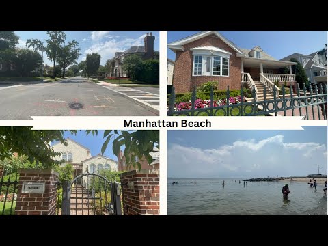 Видео: ПРОГУЛКА по ДОРОГОМУ РАЙОНУMANHATTAN BEACH Какие же тут домаПляжПоболтаем #newyork #америка #vlog