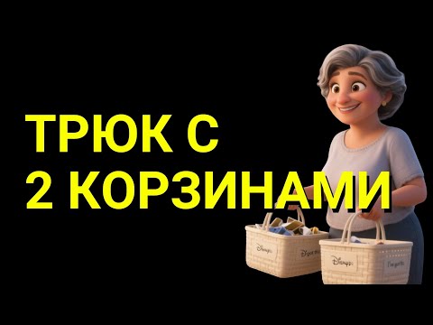 Видео: ПРИЁМ «2 КОРЗИНЫ»: НАВЕДИТЕ ПОРЯДОК В ЛЮБОЙ КОМНАТЕ ЗА 15 МИНУТ