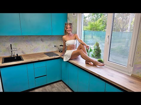 Видео: НАША НОВАЯ НЕВЕРОЯТНО КРАСИВАЯ КУХОННАЯ МЕБЕЛЬ НА ДАЧУ ЗА $$$