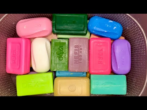 Видео: ASMR 🔪Cutting dry soap 🤍💚💜🩷Резка мыла🔥