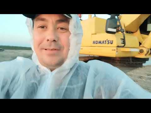 Видео: Экскаватор KOMATSU 400-7 греется при работе.