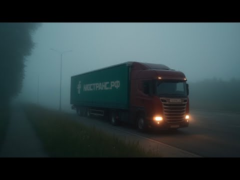 Видео: Ночной рейс, пробки по 20км,застрял на металлобазе