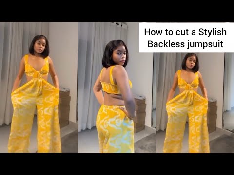 Видео: КАК СКРОЙТЕ СТИЛЬНЫЙ КОМБИНЕЗОН С ОТКРЫТОЙ СПИНОЙ #how