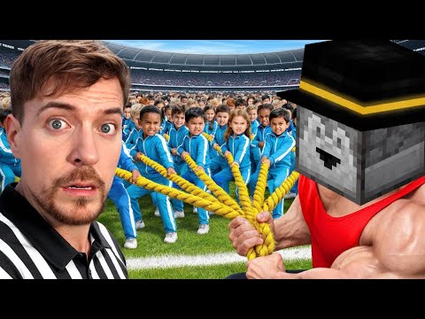 Видео: ПУГОД СМОТРИТ: 100 Детей VS Самый Сильный Человек В Мире!