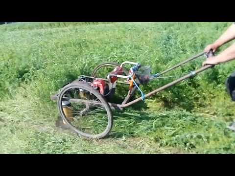 Видео: Саморобна роторна мотокоса з бензопили урал 2!!!