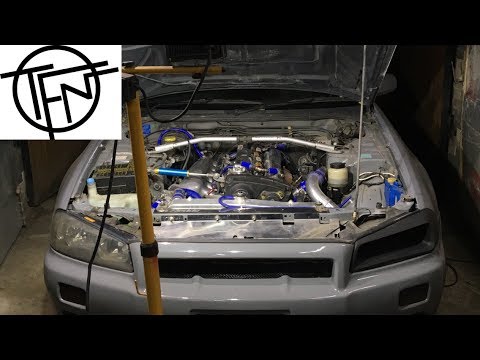 Видео: Опрессовка впуска на Nissan Skyline R34