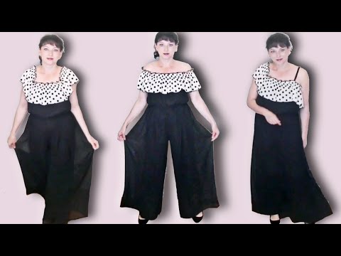 Видео: Комбинезон с открытыми плечами. Как сшить романтичный комбинезон?