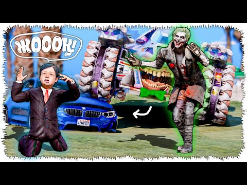 Видео: Джокер Кішкентай Джоннидің көлігін қиратты! (GTA V)