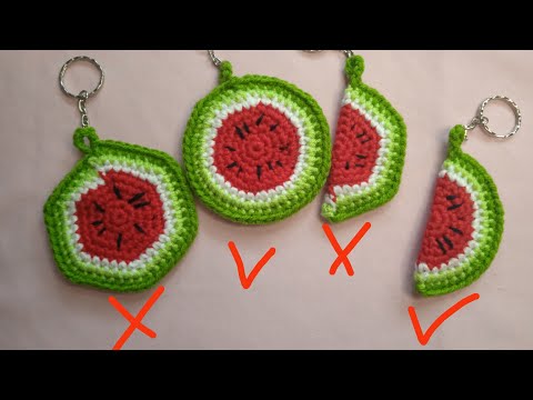 Видео: Арбузные дольки // Учимся вязать идеальный круг и ровные переходы на другой цвет
