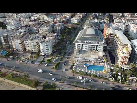 Видео: Alanya / Kaila City/ Kaila Beach, Пляж, Море волнуется 24.05.22...