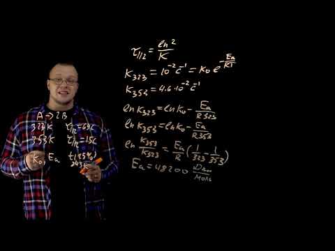 Видео: 20. (В-У). Температурная зависимость скорости реакции