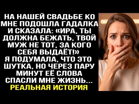 Видео: На свадьбе гадалка сказала: «Беги, твой муж не тот, за кого себя выдаёт!» Её слова спасли мне жизнь.