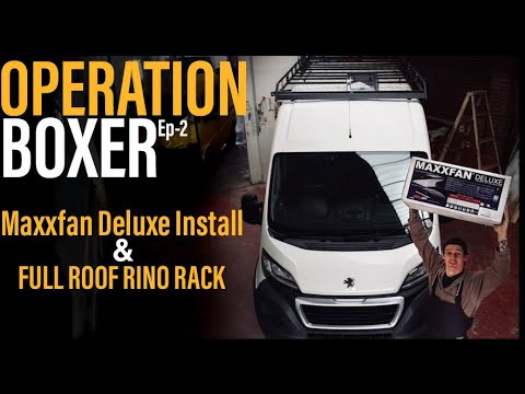 Видео: Установка вентилятора Maxxfan Deluxe и багажника Rino — Peugeot Boxer