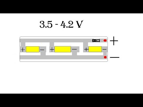 Видео: Фонарь из светодиодной ленты на Li-ion