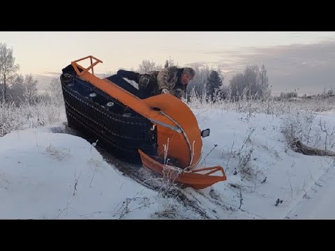 Видео: Снегоход буран с новой подвеской ! Обкатка