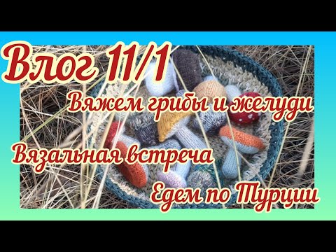 Видео: Неправильный свитер/как связать грибок и жёлудь/вязальные приятельницы/ по Турции#вязание #knitting