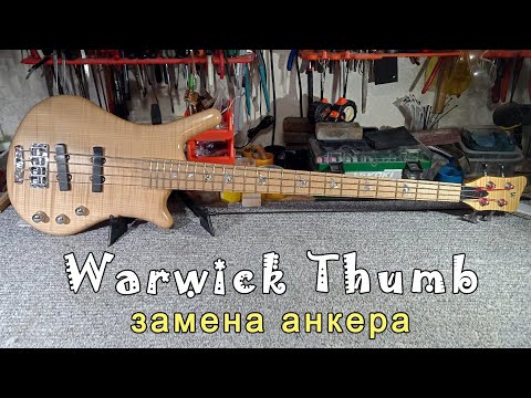 Видео: Warwick Thumb 4 замена анкера (без снятия накладки)