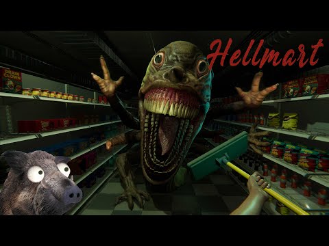 Видео: Так вот зачем нужно закрывать двери! (Hellmart demo)