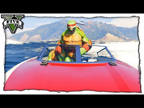 Видео: GTA 5 МОДЫ: TMNT - СМОГУТ ЛИ ЧЕРЕПАШКИ НИНДЗЯ ПЕРЕПЛЫТЬ ОКЕАН
