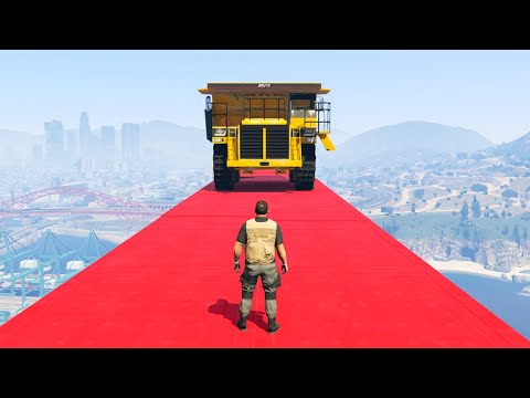 Видео: УГАРНАЯ СТЕНКА НА СТЕНКУ! ЧЕЛОВЕК ПРОТИВ ДАМПА - ГОНКИ НА МАШИНАХ В GTA 5 ONLINE