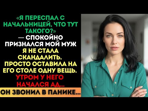 Видео: «Переспал с начальницей, не ной», — сказал муж. Но одна вещь всё изменила...