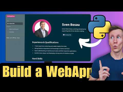 Видео: Создание и развертывание многостраничного веб-приложения с использованием Python (Streamlit)