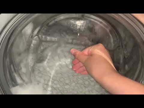 Видео: Стирка пододеяльника на LG: Быстро 30 40 1200об/мин + интенсивная