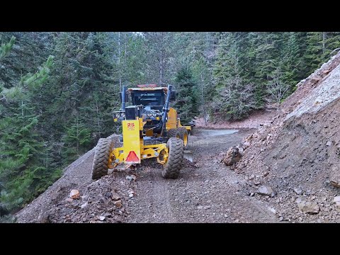 Видео: Как грейдер предотвращает оползень, интеллектуальный грейдер JohnDeere 670Gp #motorgrader #johndeere