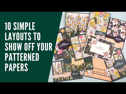 Видео: 10 открыток, которые покажут ваши красивые узорчатые бумаги