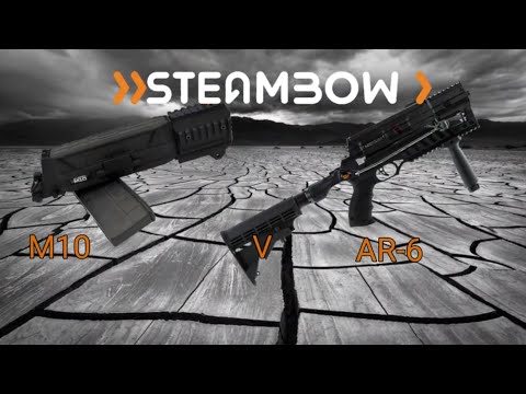 Видео: Обзор и сравнение Steambow M10 и AR-6 Stinger 2