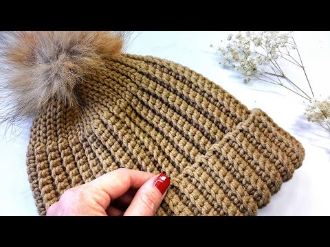 Видео: ВЯЖЕМ ШАПКУ.
