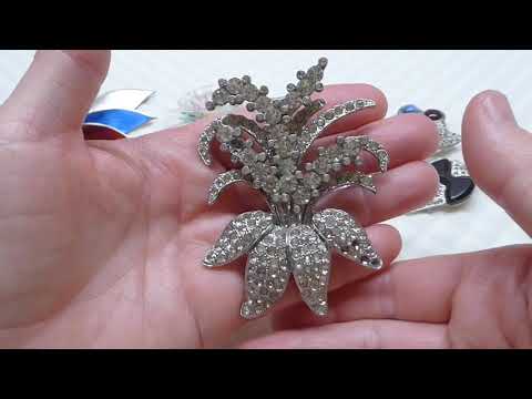 Видео: попытки ремонта старой брошки и новые находки,325